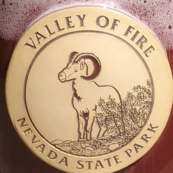 sunset hill stoneware mug valley of fire Nevada state park Handmade in the USA - Picture 2 of 16